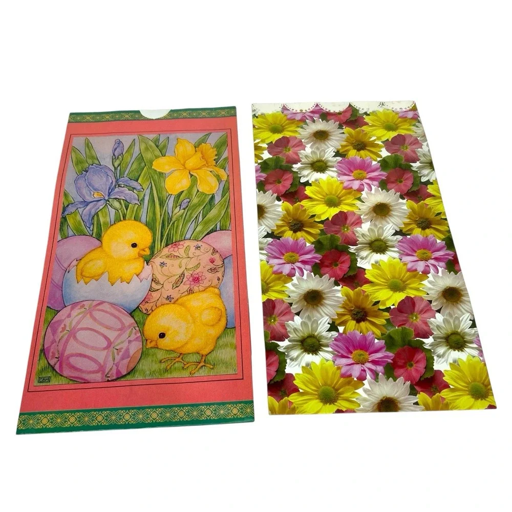 New Lot of 4 Vintage 90s Easter Spring Paper Treat Bags Super Sacks Mello Smello